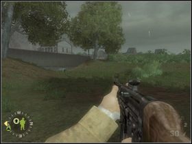 Potem wróć do swoich ludzi po prawej, miń ich i sam obejdź stanowisko karabinu maszynowego z prawej. - [Solucja] Rozdział 12 The All Americans Part 1 cz.3 - Brothers in Arms: Earned in Blood - poradnik do gry