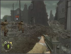 ... poszukaj dobrego obejścia z boku i zastrzel. - [Solucja] Rozdział 13 The All Americans Part 2 cz.1 - Brothers in Arms: Earned in Blood - poradnik do gry