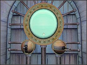 Zakończyłem obchodzenie gigantycznej machiny i wszedłem do góry po centralnych schodach - 28 TODELMER cz.1 | Myst V Koniec Wieków - Myst V: Koniec Wieków - poradnik do gry