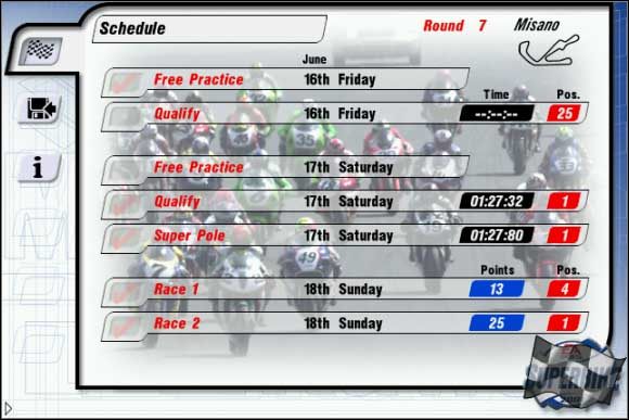 Qualify - Mistrzostwa | Podstawy rozgrywki Superbike 2001 - Superbike 2001 - poradnik do gry
