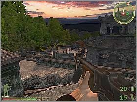 Kontynuuj swój marsz, aż do starożytnego zabytku, w którym ukrył się przeciwnik - Misja 3 | Vietcong | Vietcong 2 - Vietcong 2 - poradnik do gry