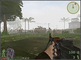 Podczas przeczesywania cmentarza, w pewnym momencie zacznie nad tobą krążyć śmigłowiec - Misja 4 | Vietcong | Vietcong 2 - Vietcong 2 - poradnik do gry