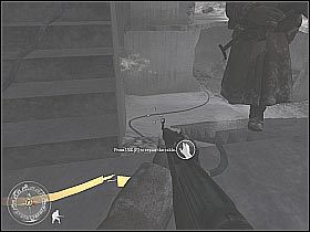 Możesz już skierować się na wyższe piętro - Repairing the Wire (3) | Not One Step Backwards! | Misja Call of Duty 2 - Call of Duty 2 - poradnik do gry