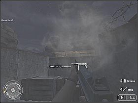 Idź dalej, eliminując oczywiście napotykanych po drodze przeciwników (screen 1) - The Diversionary Raid (2) | The Battle of El Alamein | Misja Call of Duty 2 - Call of Duty 2 - poradnik do gry