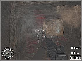 Po dotarciu na powierzchnię koniecznie zajmij się obsługą tutejszego działka (screen 1) - Operation Supercharge (2) | The Battle of El Alamein | Misja Call of Duty 2 - Call of Duty 2 - poradnik do gry