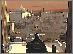 Po usłyszeniu rozkazy dowódcy BŁYSKAWICZNIE opuść stanowisko maszynowe, wycofaj się i połóż na ziemi - Armored Car Escape (1) | Rommels Last Stand | Misja Call of Duty 2 - Call of Duty 2 - poradnik do gry