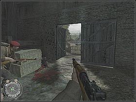 Wpadniesz tu na nowych przeciwników - The Brigade Box (1) | The Battle for Caen | Misja Call of Duty 2 - Call of Duty 2 - poradnik do gry