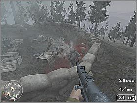 Dopiero teraz skieruj się do centralnej części kompleksu - Rangers Lead The Way (3) | Hill 400 | Misja Call of Duty 2 - Call of Duty 2 - poradnik do gry