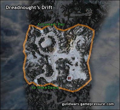 01 Statue od Dwayna - Dreadnoughts Drift | Southern Shiverpeaks, Sorrows Furnace - Guild Wars: Prophecies - poradnik do gry