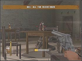 Skieruj się do kasyna i pogadaj z kolesiem stojącym przed schodami, dzięki czemu dostaniesz się do Hoodoo - Law and Order | Misje główne w Gun - Gun - poradnik do gry