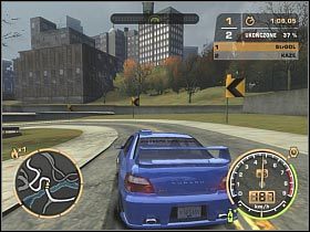 Po kilku chwilach dotrzesz do rozwidlenia dróg - GŁÓWNY POJEDYNEK | Czarna lista 7 - Kaze | Need for Speed Most Wanted (2005) - Need for Speed: Most Wanted (2005) - poradnik do gry