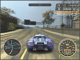 O Mercedesa SLR, którym jeździł Bull zdecydowanie warto zawalczyć, gdyż jest to całkiem porządna maszyna - GŁÓWNY POJEDYNEK | Czarna lista 2 - Bull | Need for Speed Most Wanted (2005) - Need for Speed: Most Wanted (2005) - poradnik do gry