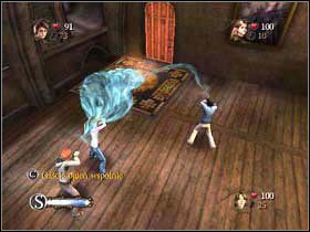 Dojdziesz do tego miejsca, gdy postawisz na nim nogę, aktywujesz ogień - Obrona przed Czarną Magią - Lekcja druga | Harry Potter i Czara Ognia - Harry Potter i Czara Ognia - poradnik do gry