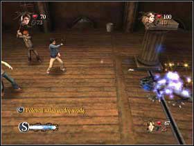 Tutaj czekają na Ciebie nowi przeciwnicy, mianowicie trzy salamandry - Obrona przed Czarną Magią - Lekcja druga | Harry Potter i Czara Ognia - Harry Potter i Czara Ognia - poradnik do gry