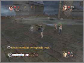 Teraz rzuć kociołki w dwa wsporniki wieży - Dachy zamku Hogwart cz.5 | Harry Potter i Czara Ognia - Harry Potter i Czara Ognia - poradnik do gry