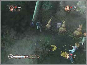 W oddali, za trzema czyrakobulwami zauważysz czwartą minitarczę - Zakazany Las cz.2 | Harry Potter i Czara Ognia - Harry Potter i Czara Ognia - poradnik do gry