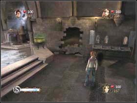 Za pomocą kociołka rozwal ścianę i przejdź w głąb łazienki - Łazienka Prefektów cz.1 | Harry Potter i Czara Ognia - Harry Potter i Czara Ognia - poradnik do gry