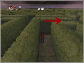 Uwaga: wszystkie kierunki, jakie podaję poniżej odnoszą się do postaci Harryego, a nie do naszych kierunków widocznych na ekranie - Zadanie 3 Turnieju Trójmagicznego - Labirynt | Harry Potter i Czara Ognia - Harry Potter i Czara Ognia - poradnik do gry