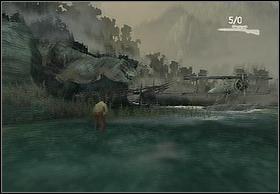 Niestety, zanim do niego dotrzecie do akcja dołączy się tyranozaur, przez co pilot będzie zmuszony odlecieć sam, a Ty pozostawiony w niebezpieczeństwie uciekaj ile sił w nogach - [Solucja] Call Kong cz.1 | Peter Jacksons King Kong - Peter Jacksons King Kong - poradnik do gry