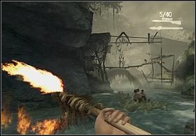 Rzeka wykonuje skręt i przed Tobą pojawi się kolejny, tym razem nieco większy most - [Solucja] On The Raft | Peter Jacksons King Kong - Peter Jacksons King Kong - poradnik do gry