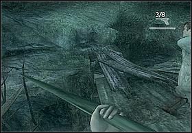 Koło pierwszej drewnianej konstrukcji zostaniecie zaatakowani, teraz mając pistolet walka nie powinna przysporzyć Ci trudów (zamiast znów idąc rusztowaniem przejdź po pomoście - prawe zdjęcie) - [Solucja] On Kongs Tracks cz.3 | Peter Jacksons King Kong - Peter Jacksons King Kong - poradnik do gry