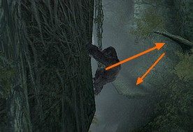 a następnie na obrośniętą roślinami ścianę - [Solucja] Kong cz.1 | Peter Jacksons King Kong - Peter Jacksons King Kong - poradnik do gry