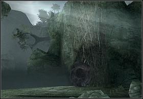 Przejdź do końca drogi i znów wespnij się po pionowej ścianie (jeśli się nie pospieszysz zaatakują Cię latające stwory) - [Solucja] Kong cz.2 | Peter Jacksons King Kong - Peter Jacksons King Kong - poradnik do gry