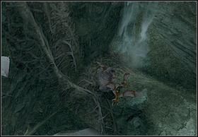 Idąc do przodu dojdziesz do pionowej ściany, po której wejdź na górę (zostaniesz tam zaatakowany przez grupkę latających potworów, odpędź się od niej i nie ignoruj jej, gdyż jest dość liczna) - [Solucja] Kong cz.2 | Peter Jacksons King Kong - Peter Jacksons King Kong - poradnik do gry