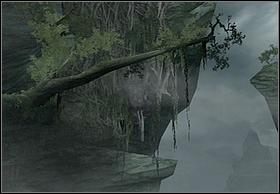 Następnie ześliźnij się po ścianie na dół i odbijając się od niej wskocz na konar drzewa, z którego ponownie na ziemię - [Solucja] Kong cz.3 | Peter Jacksons King Kong - Peter Jacksons King Kong - poradnik do gry