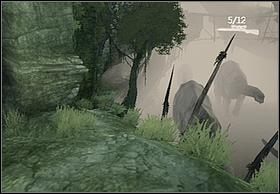 Gdy sytuacja zostanie opanowana, a przyjaciele pójdą dalej udaj się wzdłuż urwiska (w lewo - zdjęcie) - [Solucja] Millpedes cz.1 | Peter Jacksons King Kong - Peter Jacksons King Kong - poradnik do gry