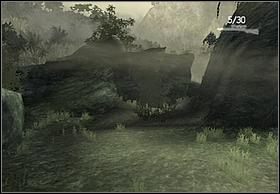 Zaraz po wyjściu z jaskini zobaczysz zawieszoną skrzynię z amunicją - opróżnij ją - [Solucja] Jimmy cz.1 | Peter Jacksons King Kong - Peter Jacksons King Kong - poradnik do gry