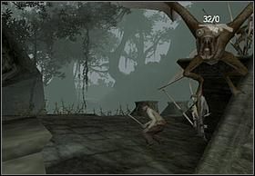 Idąc spójrz w górę, a ujrzysz latającego potwora, podobnego (identycznego) do tych z poprzednich etapów, w których nazywałem go matką - [Solucja] In The Mud cz.2 | Peter Jacksons King Kong - Peter Jacksons King Kong - poradnik do gry