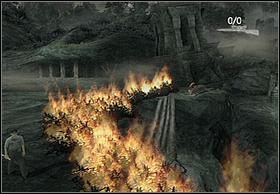 Aby móc iść dalej przejdź do budynku po drugiej stronie zbocza (znajduje się w nim ogień) - [Solucja] To The Plane cz.2 | Peter Jacksons King Kong - Peter Jacksons King Kong - poradnik do gry