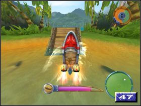 W trakcie tej dynamicznej przejażdżki, natkniesz się na porozrzucane po wodzie śruby (46 ) - Test sternika | Solucja Kao Tajemnica Wulkanu - Kao: Tajemnica Wulkanu - poradnik do gry