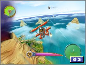 I jeszcze jedna mini gra serwowana nam przez programistów - Podniebna bitwa | Solucja Kao Tajemnica Wulkanu - Kao: Tajemnica Wulkanu - poradnik do gry