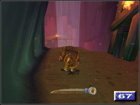 Z poziomu wzniesienia, wskocz do źródła powietrza, a następnie przeleć na drugą stronę lokacji (66 ) - Studnia (1) | Solucja Kao Tajemnica Wulkanu - Kao: Tajemnica Wulkanu - poradnik do gry