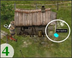 Tak uzbrojeni udajemy się do kolejnego legowiska wrogów [D - mapa] , gdzie główną siłą oporu będzie ogromne działo - Hummel (trzeba je zniszczyć zabijając jej załogę przy użyciu granatów) [rys - Misja 5 - Polowanie na snajperów | Outfront Na Tyłach Wroga - Outfront: Na Tyłach Wroga - poradnik do gry