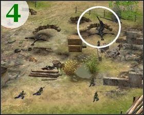 Teraz idziemy zaatakować od tyłu pozycję wrogich dział [B - mapa] - Misja 8 - Szalony atak | Outfront Na Tyłach Wroga - Outfront: Na Tyłach Wroga - poradnik do gry