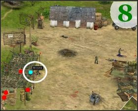 Gdy tego dokonamy, wciskamy klawisz [TAB], aby zobaczyć poukrywane w bazie [C - mapa] pakunki - Misja 8 - Szalony atak | Outfront Na Tyłach Wroga - Outfront: Na Tyłach Wroga - poradnik do gry