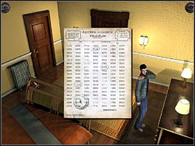 Po lewej stronie łóżka teczka, a na szafce list zapraszający Marstona na wyspę - ROZDZIAŁ I - cz.11 | Agatha Christie I Nie Było Już Nikogo - Agatha Christie: I Nie Było Już Nikogo - poradnik do gry