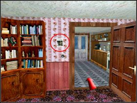 Najpierw idziesz do pokoju po prawej [obrazek 1] i ściągasz zdjęcie z miasteczka westernowego ze ściany po lewej - Las Vegas | Solucja Lula 3D - Lula 3D - poradnik do gry