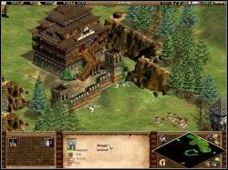 Idealnym miejscem na fortecę okazało się małe wzniesienie w środku wąwozu (zdj - The Promise | Kampania Dżyngis Chana w Age of Empires II The Age of the Kings - Age of Empires II: The Age of the Kings - poradnik do gry