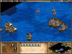 Potem, zostawiając z tyłu płonące miasto, statki ruszyły w górę rzeki - The Lombard League | Kampania Fryderyka Barbarossy w Age of Empires II - Age of Empires II: The Age of the Kings - poradnik do gry