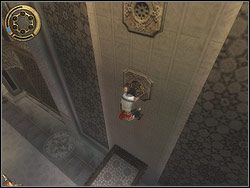 Podejdź do kamiennego podestu po lewej - [04] The Palace Balcony (balkony pałacowe) | Prince of Persia Dwa Trony - Prince of Persia: Dwa Trony - poradnik do gry