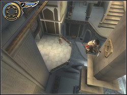 Kontynuuj okrążanie sali - [06] The Throne Room (sala tronowa) | Prince of Persia Dwa Trony - Prince of Persia: Dwa Trony - poradnik do gry