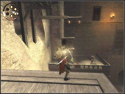 Opadnij na platformę poniżej, wyeksploruj ją i wróć do góry - [12] The Fortress (twierdza) | Prince of Persia Dwa Trony - Prince of Persia: Dwa Trony - poradnik do gry