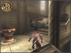 Tuż za drzwiami tkwi w podłodze następny kafel - [20] The Temple (świątynia) | Prince of Persia Dwa Trony - Prince of Persia: Dwa Trony - poradnik do gry