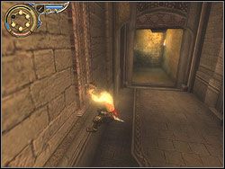 Stań przy krawędzi urwiska w miejscu, gdzie brakuje barierki - [20] The Temple (świątynia) | Prince of Persia Dwa Trony - Prince of Persia: Dwa Trony - poradnik do gry