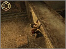 Zeskocz na dziedziniec i zabij trzech Niewolników (przynajmniej jednego - pierwszego możesz uśmiercić speed killem) - [21] The Marketplace (rynek) | Prince of Persia Dwa Trony - Prince of Persia: Dwa Trony - poradnik do gry