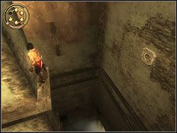 Stań po lewej stronie urwiska w miejscu, gdzie brakuje barierki - [21] The Marketplace (rynek) | Prince of Persia Dwa Trony - Prince of Persia: Dwa Trony - poradnik do gry
